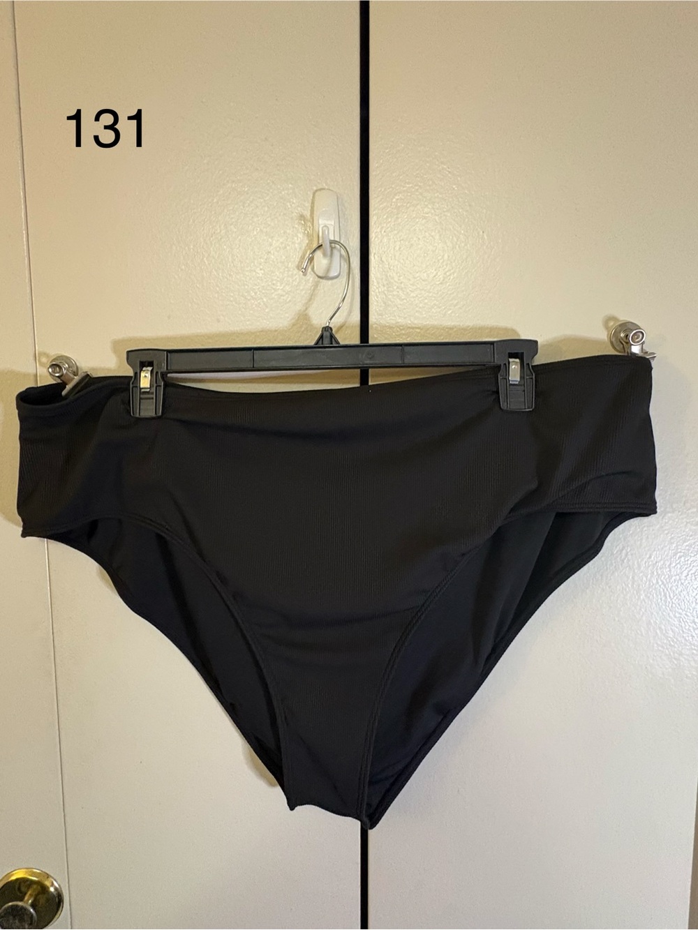 Black High-Waist Bikini Bottom